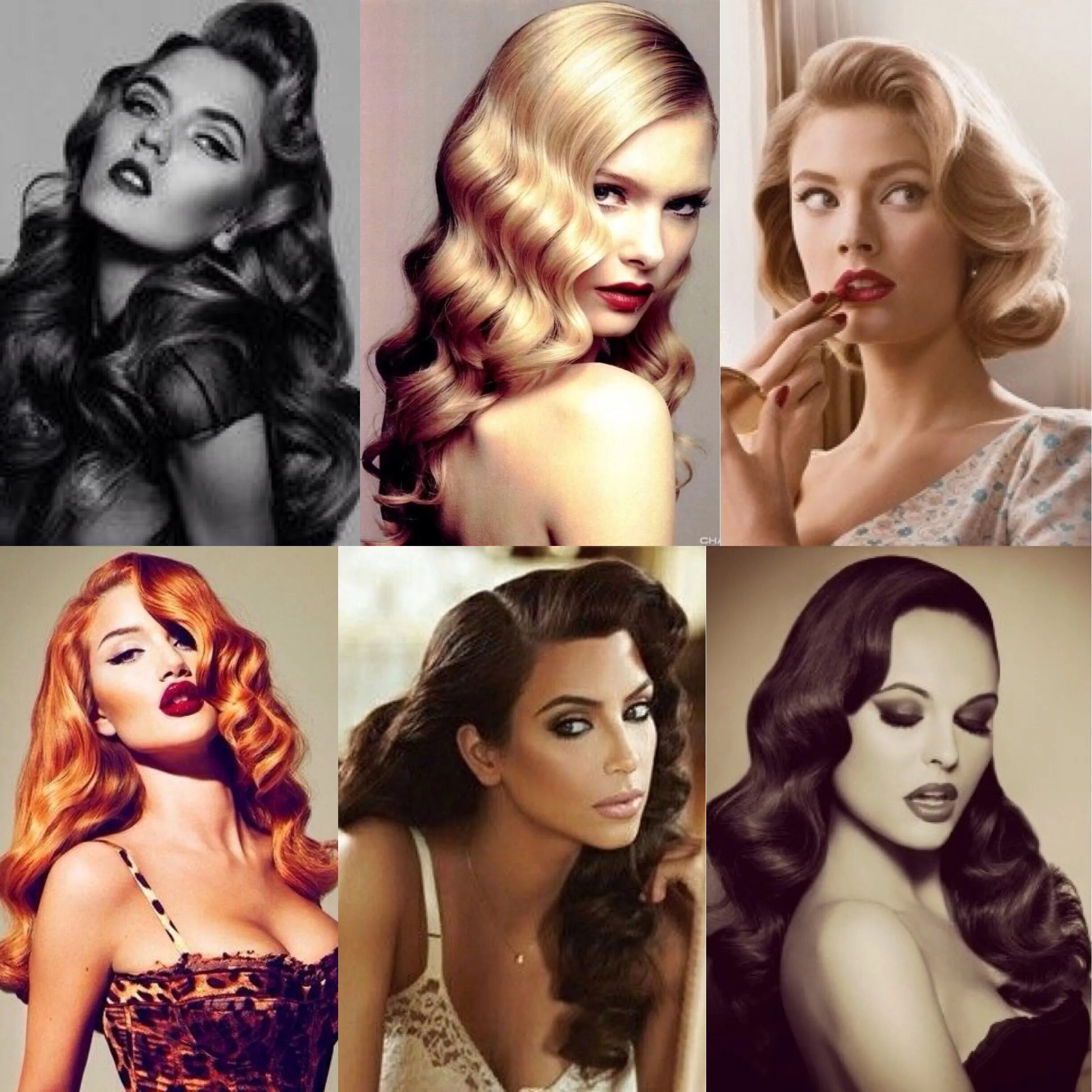 Прически на длинные волосы ретро стиль 8 tutoriels pour une belle coiffure de pin up Vintage hairstyles tutorial, Wavy 