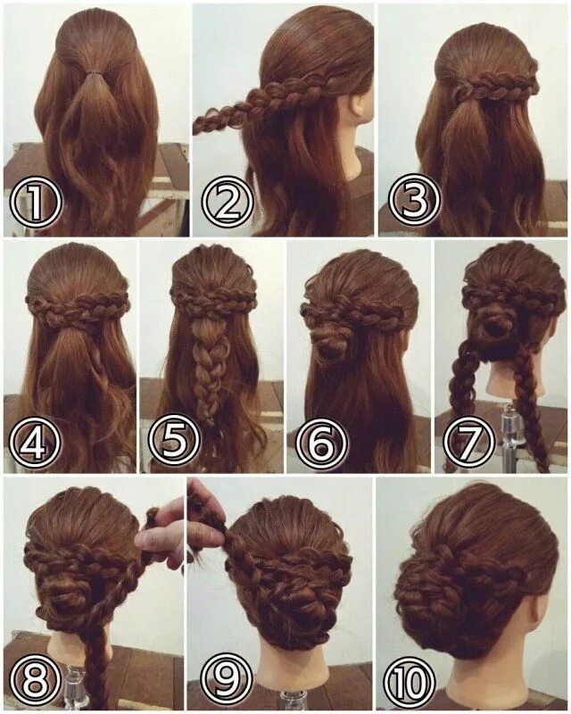 Прически на длинные волосы своими руками пошагово hairstyles - bestlooks Thick hair styles, Pinterest hair, Curly prom hair