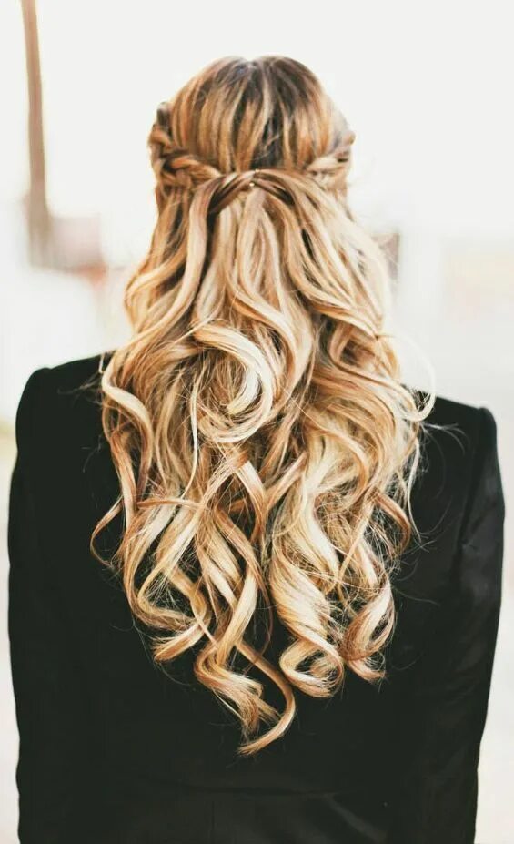 Прически на длинные волосы сзади фото Hair - Haare Hair romance, Long hair styles, Curly hair styles