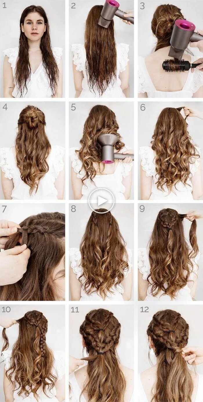 Прически на длинные волосы в домашних условиях ▷ 1001 + Ideas and instructions for modern hairstyles with curls Renaissance hai