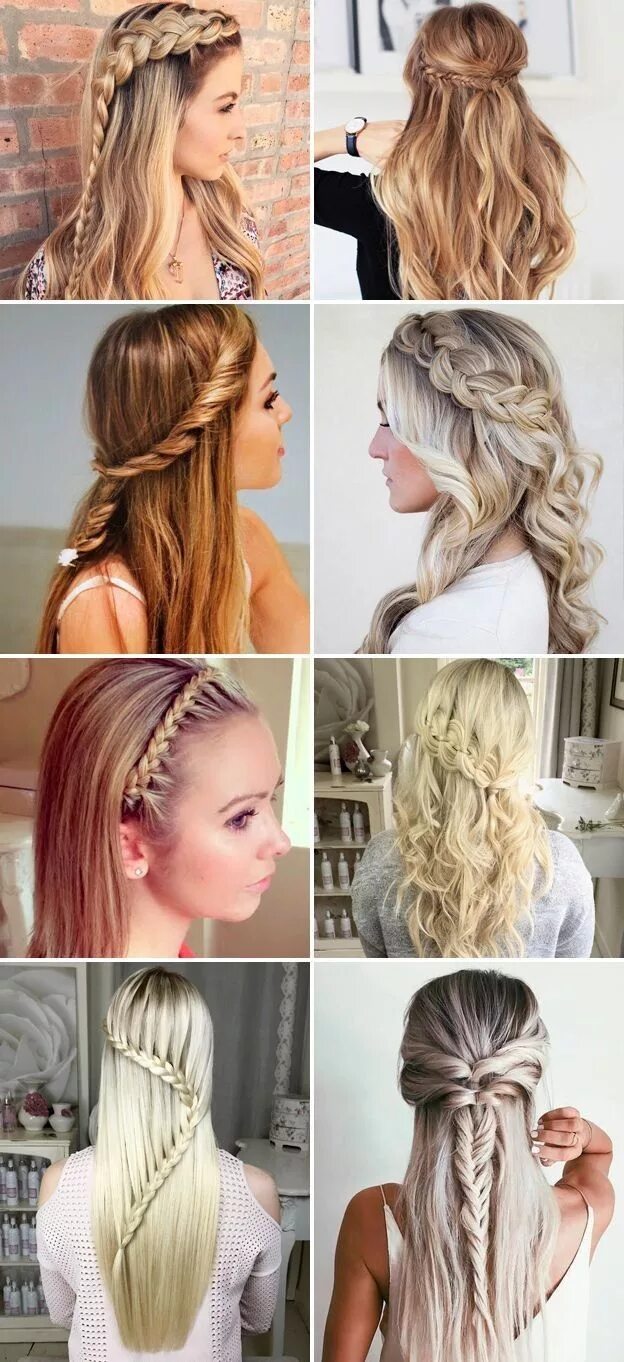 Прически на длинные волосы в колледж Pin by Lizzy Vandervort on Hair Easy hairstyles for medium hair, Easy hairstyles