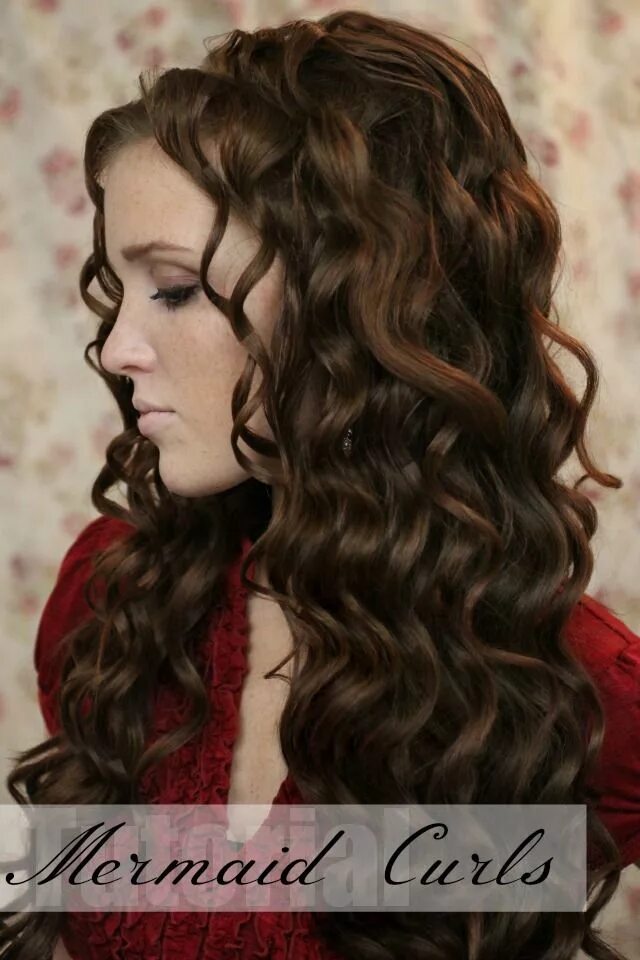 Прически на длинные волосы завивка The Freckled Fox : Holiday Hair Week - Tutorial #4: Mermaid Curls