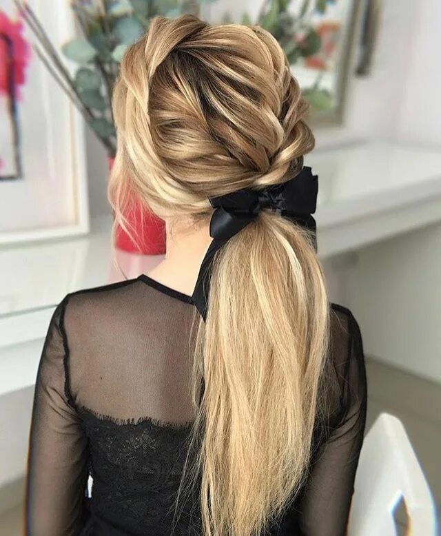 Прически на длинных волосах с лентой Pin by Анастасія on Hairstyles (Причёски) Hair pictures, Peinados hair styles, S