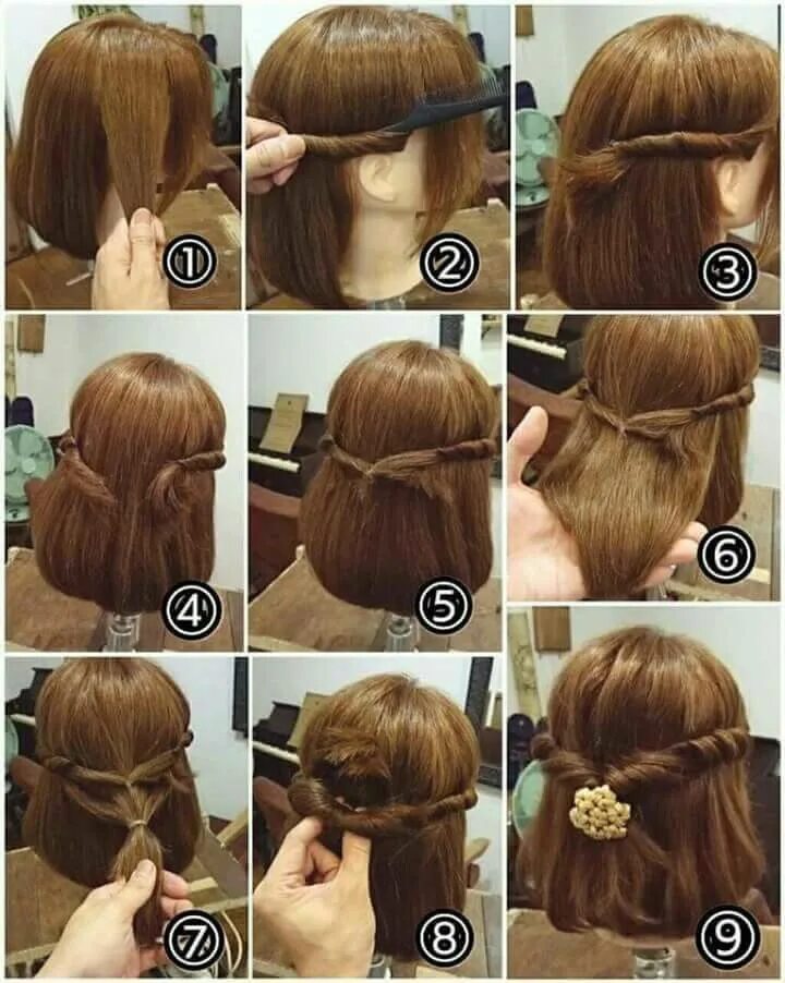 Прически на каре для девочек поэтапно Pin about Short hair styles and Braided hairstyles on hairstyle