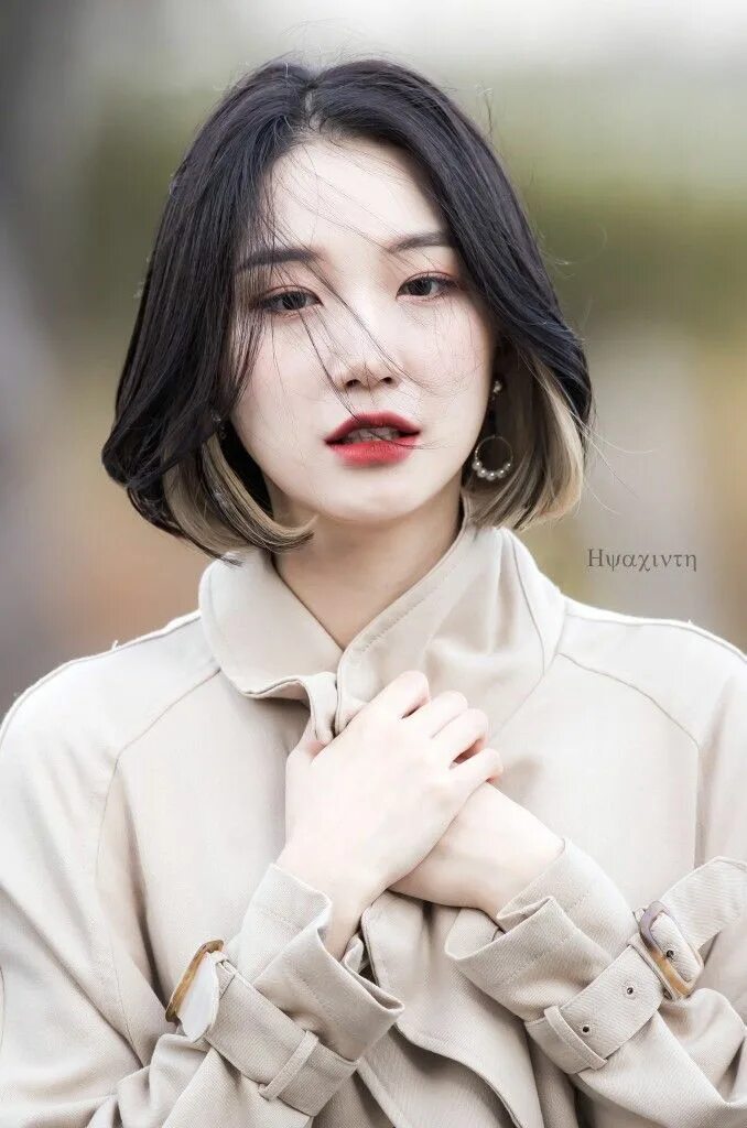 Прически на каре в корейском стиле 191105 minkyeung Korean hair color, Dip dye hair, Hair color streaks