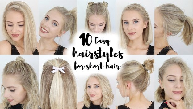 Прически на каре в школу легкие 17 Easy Back To School Hairstyles Makeup Tutorials Short hair styles easy, Easy 