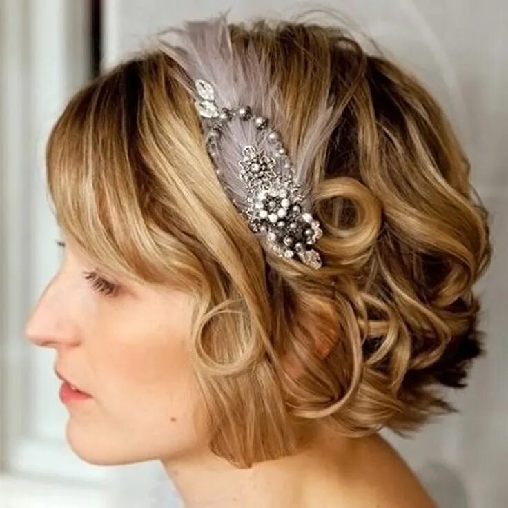 Прически на каре женщина праздничная 10 coiffures de mariage pour les cheveux courts Wedding hairstyles medium length