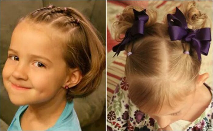 Причёски для маленьких девочек на короткие волосы: 35 фото идей Kids hairstyles,