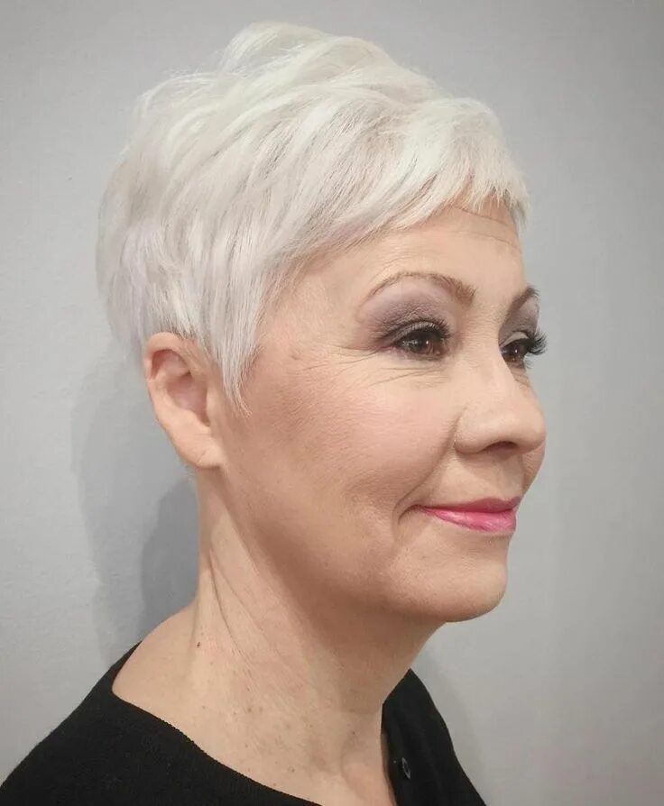 Short Grey Wigs High Quality Monofilament Synthetic Short Straight Grey Wig Grey