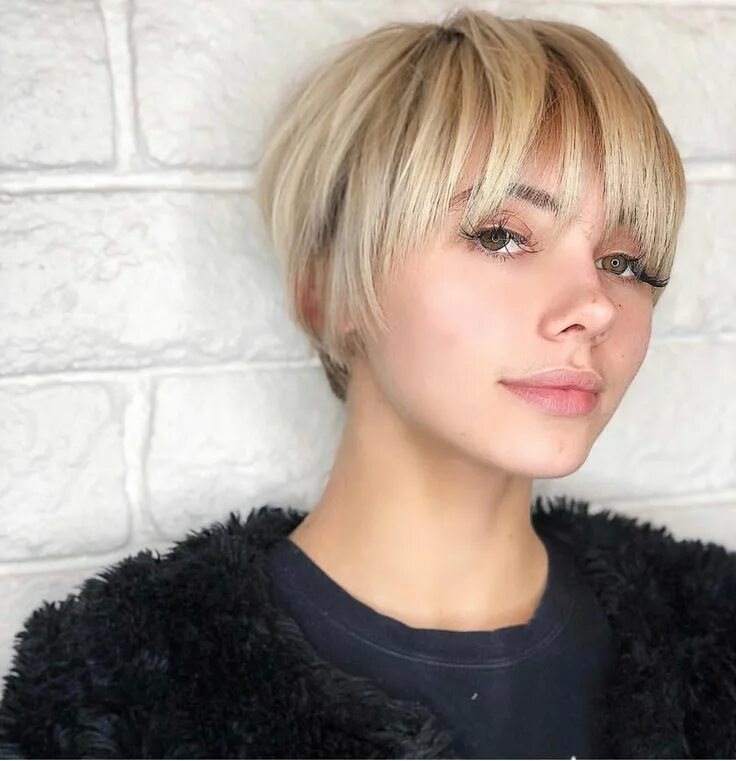 Прически на короткие волосы с челкой шторкой Pin on Favorite Cuts Short hair syles, Edgy hair, Hair beauty