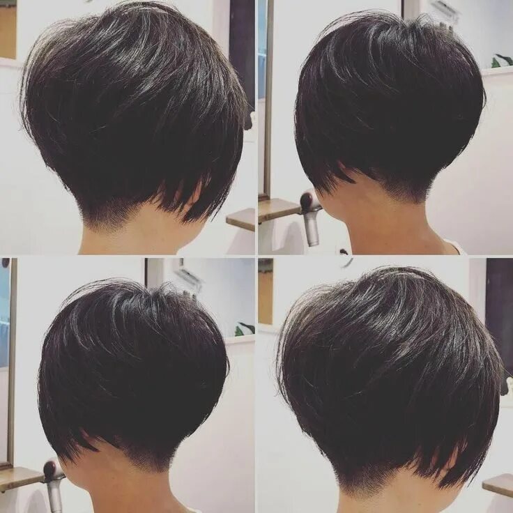 Прически на короткие волосы спереди сзади Pin by Sienna on hair in 2024 Short hair haircuts, Bob hairstyles for thick, Sho