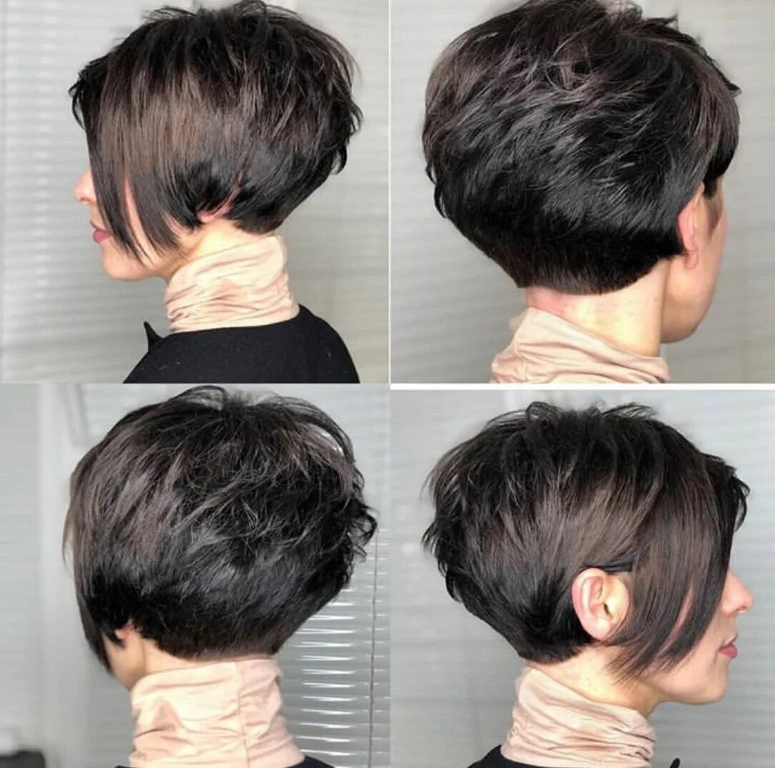 Прически на короткие волосы спереди сзади Pin on Bob kapsels 07 Short hair cuts for women, Short hair styles pixie, Short 