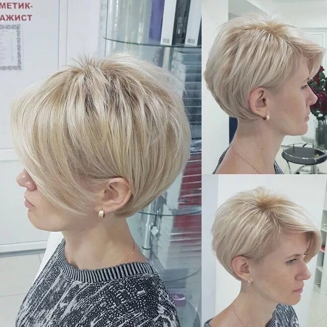 Прически на короткие волосы спереди сзади Pin on snygga frisyrer Short hairstyles for thick hair, Thick hair styles, Short