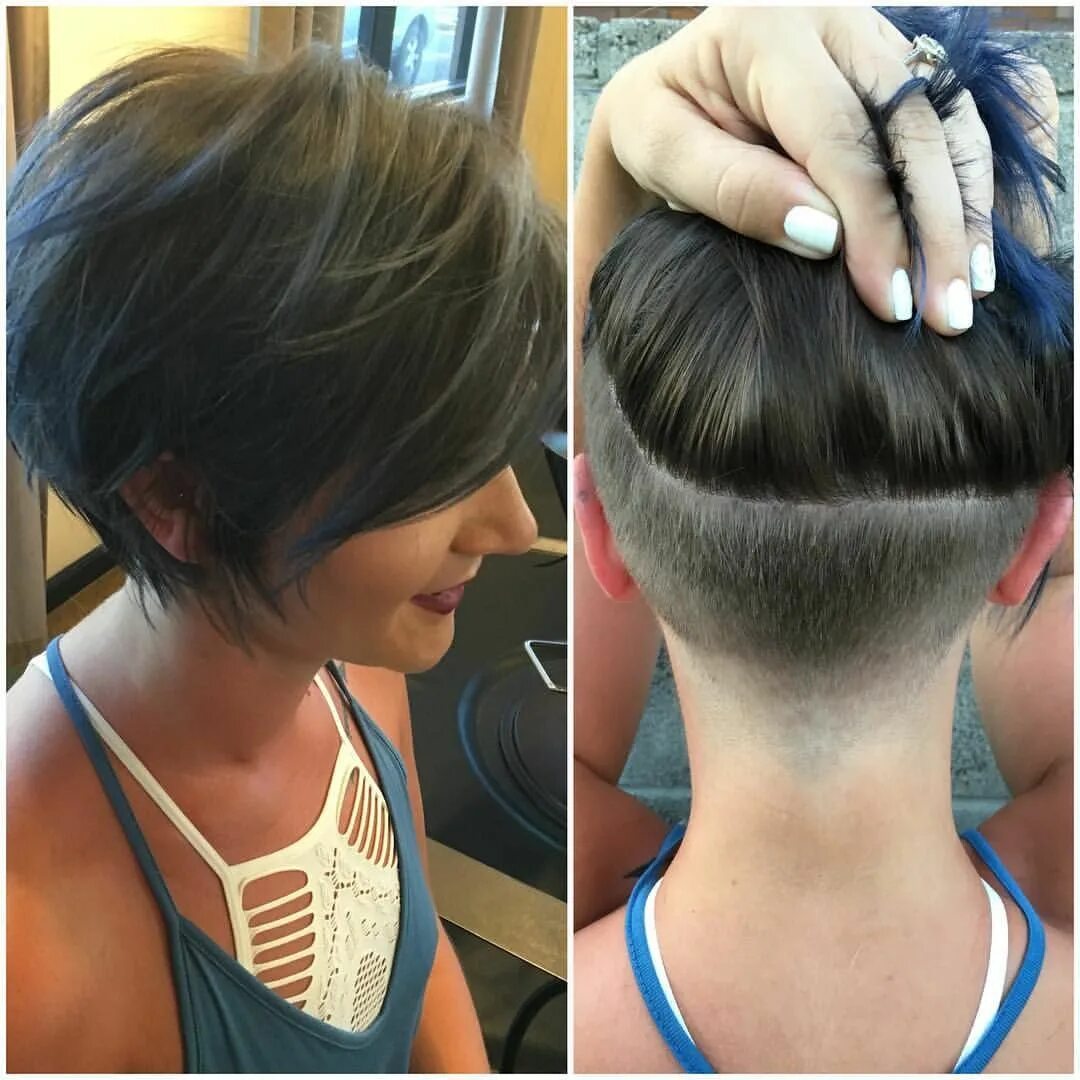 Прически на короткие волосы выбрит затылок Instagram photo by Katie Sanchez * Jul 16, 2016 at 3:05am UTC Trendy short hairc