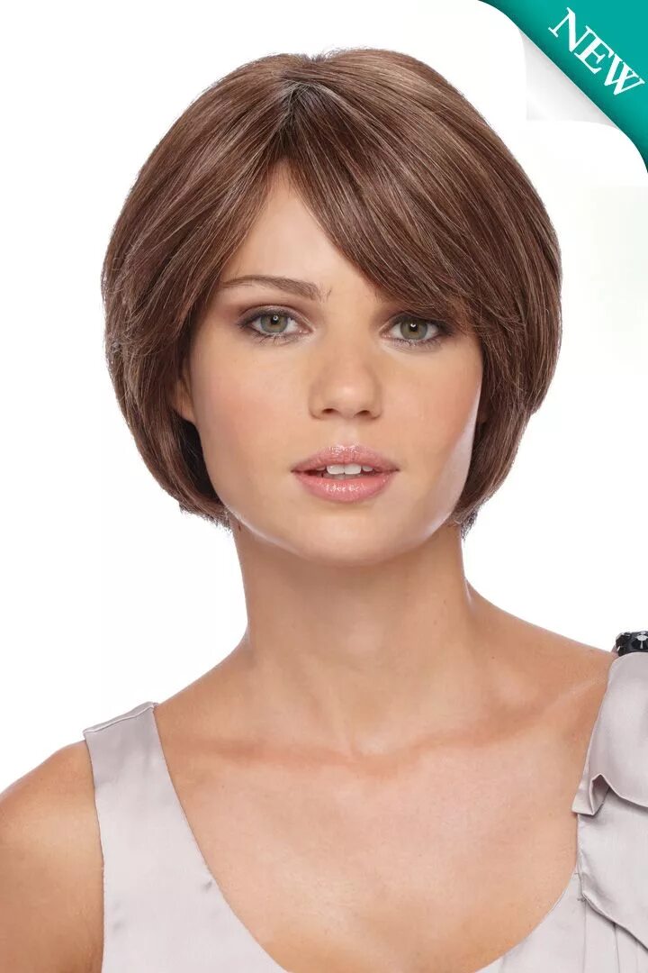 Прически на короткие волосы закрытые уши graduated bob with side swept bangs Front lace wigs human hair, Front hair style