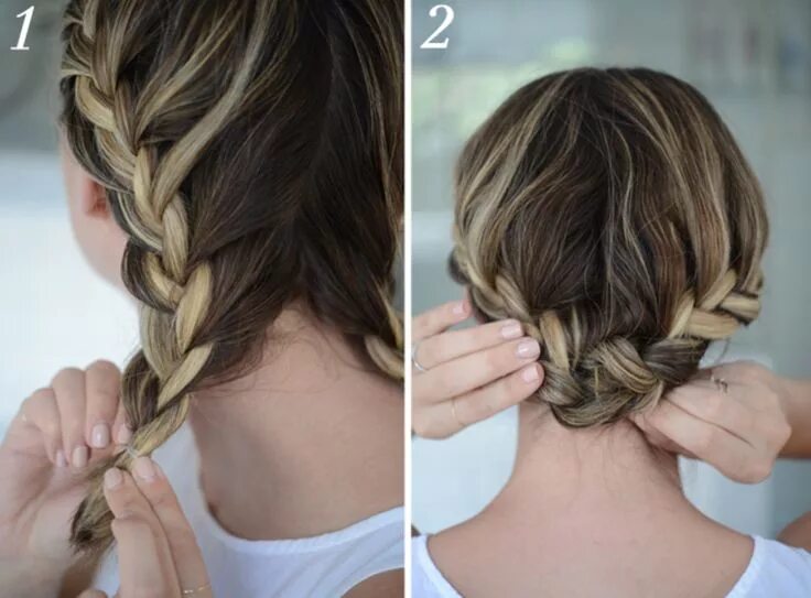 Прически на короткие волосы заплетенные легкие Rope Braided Updo For Short Hair Parlor Diary Braids for short hair, Hair hacks,