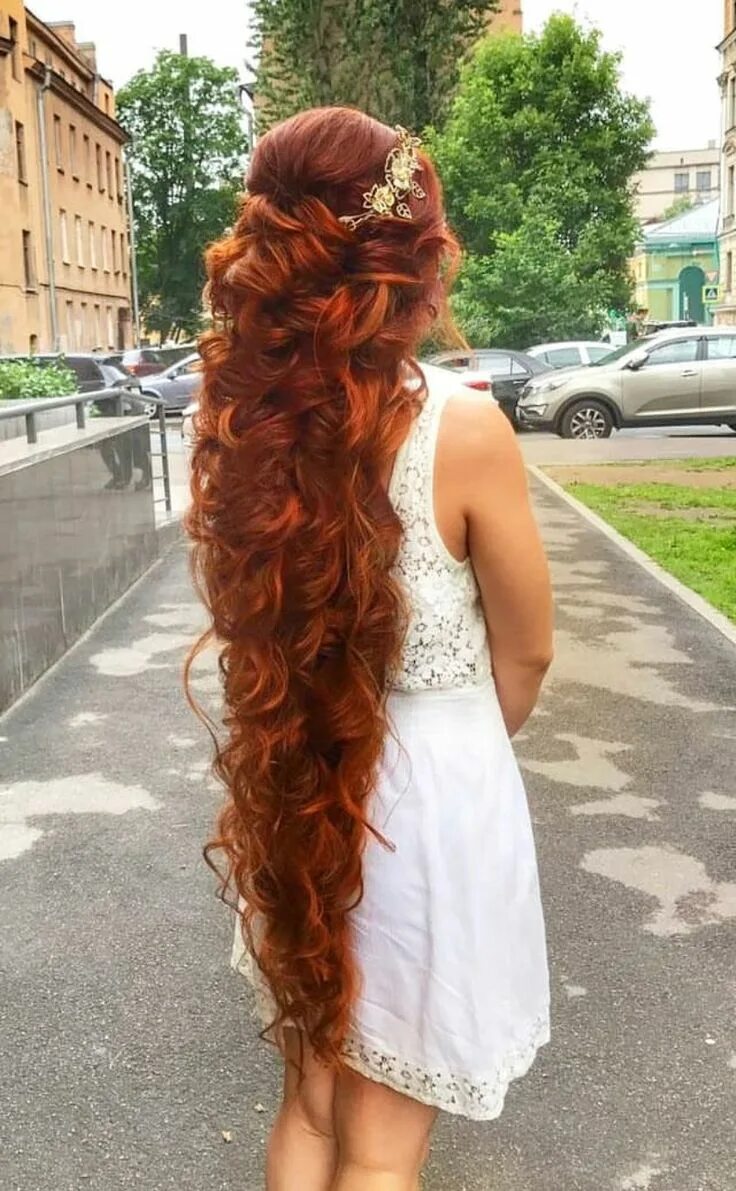 Прически на очень длинные густые волосы 19+ Incredible Women Hairstyles Short Ideas (With images) Long hair styles, Red 