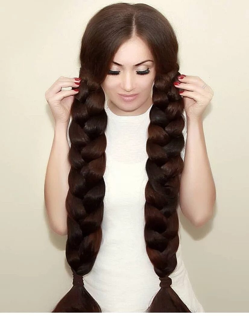 Прически на очень длинные густые волосы Pin by D F on Braided Really long hair, Braids for long hair, Long hair pictures