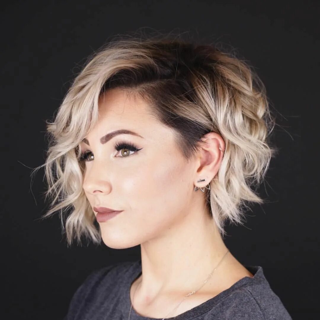 #Kurzhaarfrisuren #Trend #2019 mit roter und #Kupfer #Haarfarbe Hairstyles with 