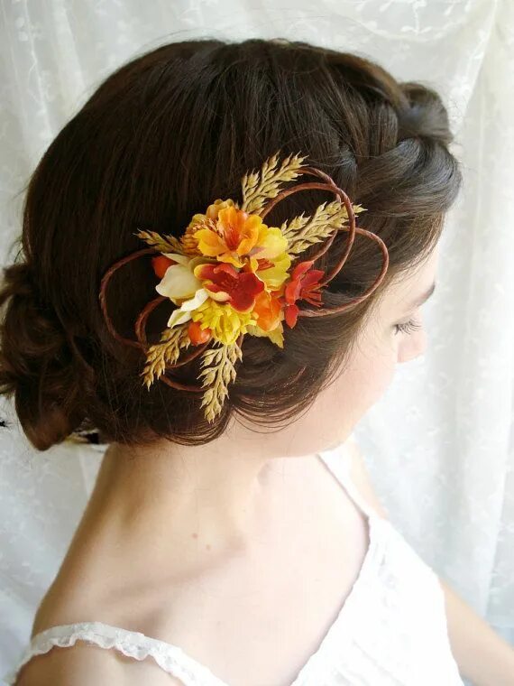 Прически на осень короткие волосы Fall Wedding Hair Clip Wedding hair clips, Fall wedding hairstyles, Fall wedding