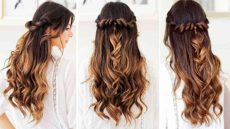 Прически на полураспущенные волосы Twist-Back Hairstyle - Luxy ® Hair Hair styles, Easy and beautiful hairstyles, L