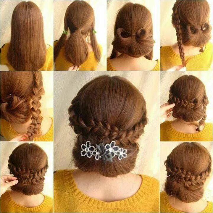 Прически на праздник быстро и красиво Pretty wedding hairstyle Step by step hairstyles, Long hair styles, Chic hairsty