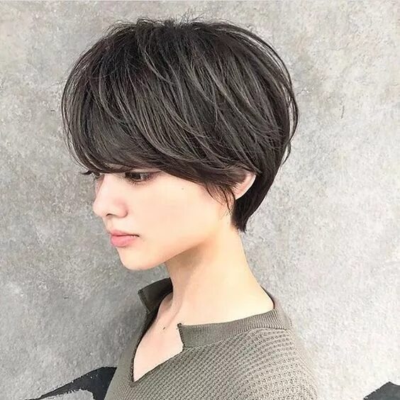 Прически на средние гарсон Asian Short Hairstyles for Fine Hair Короткі зачіски, Стилі зачісок і Короткі ст