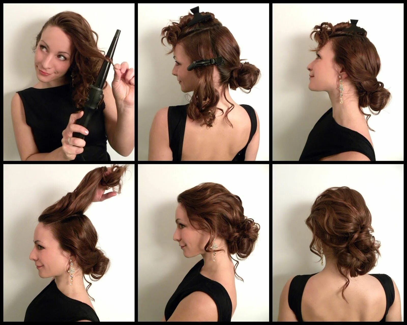 Peinado sencillo para cabello corto Chignon hair, Updo hairstyles tutorials, Hai