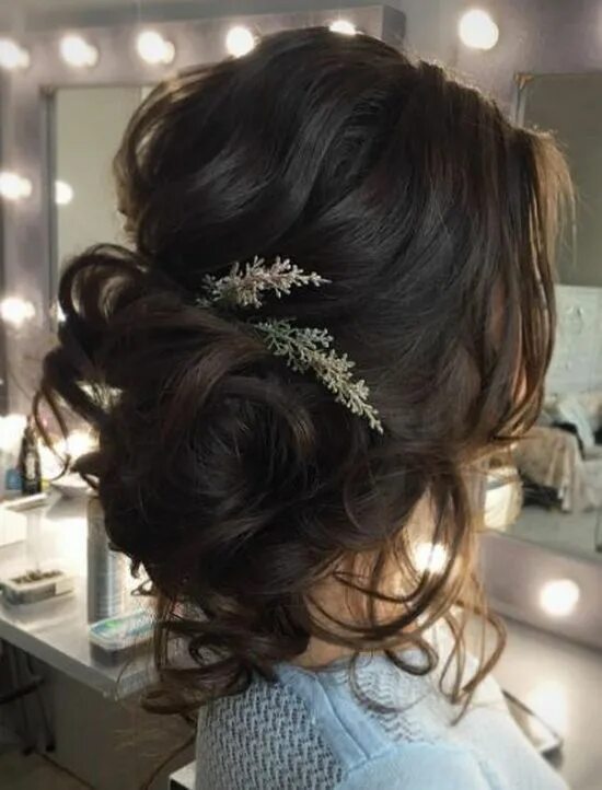 Прически на средние темные 150 + Gorgeous Wedding Hairstyle Ideas from Tonya Pushkareva Hair inspiration, L