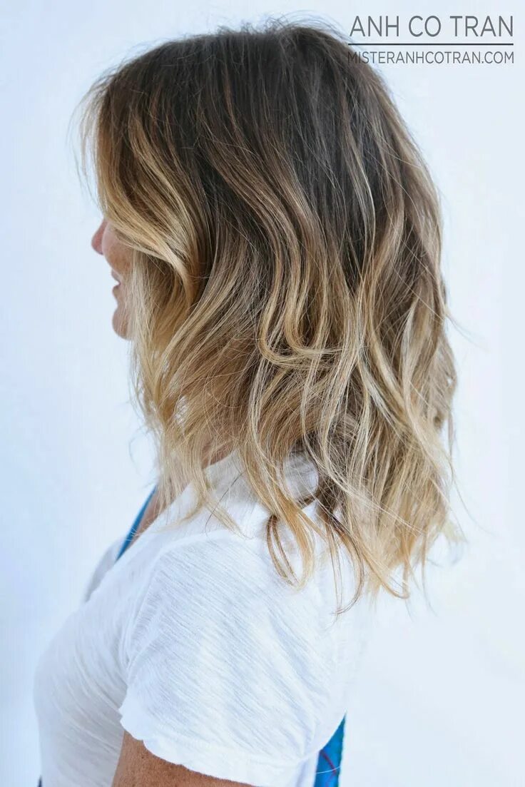 Прически на средние волосы амбре Cabelo: Long Bob Hair - A Melhor Escolha Cabelo, Inspiração cabelo, Cores de cab