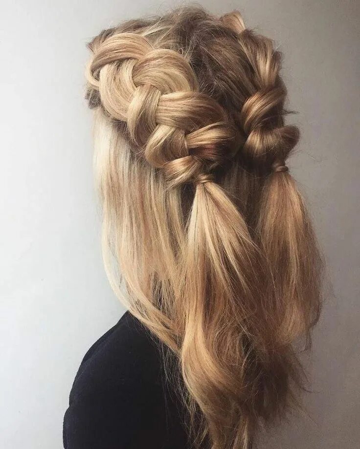 Прически на средние волосы без косичек Makeup, Style & Beauty Long hair styles, Hair styles, Gorgeous braids