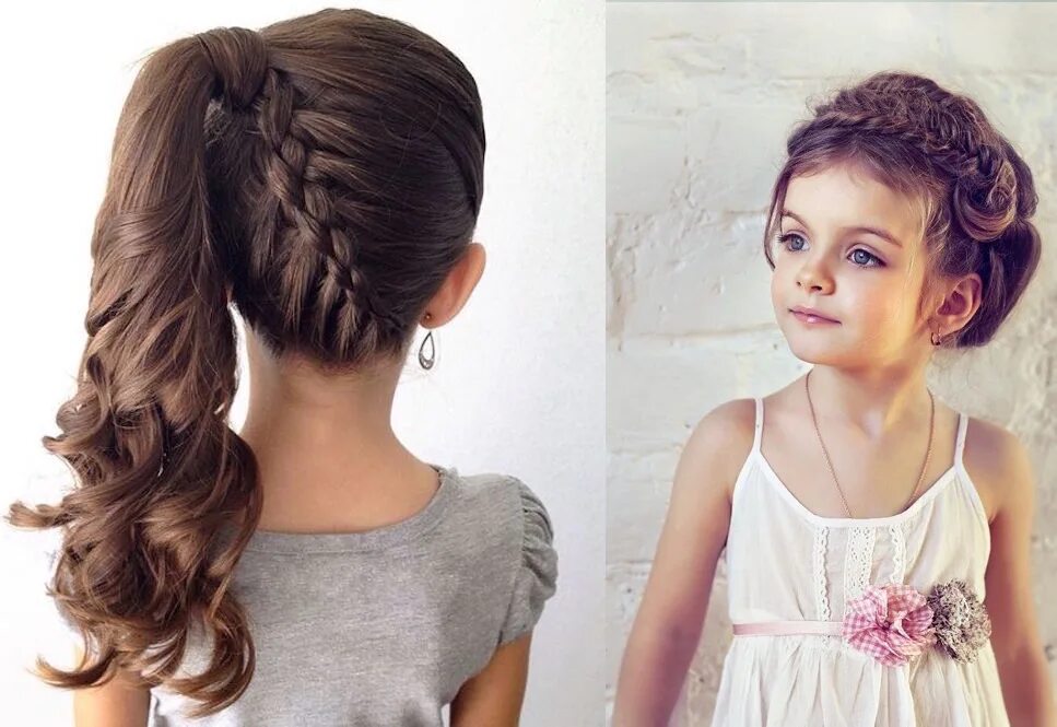 Прически на средние волосы девочки 11 Girls hairstyle ideas - Girl websites, girls fashion trends 2020 - low cost wome