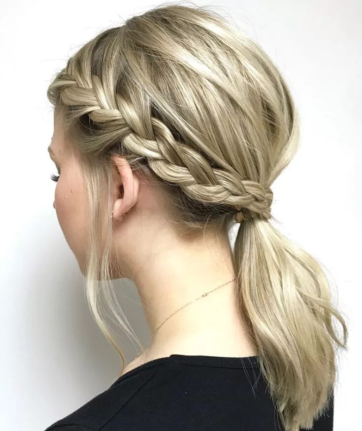 Прически на средние волосы для женщин косы 20 Creative Back to School Hairstyles to Try in 2024 Side braid hairstyles, Pony