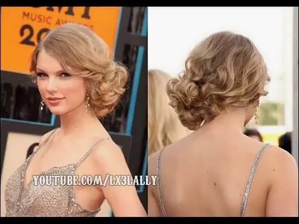 Прически на средние волосы набок Taylor Swift inspired Prom Look - Dress, Makeup, Hair, Pictures - YouTube