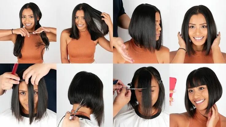 Прически на средние волосы подстриженные Hair2U - Adriana Bob Haircut Preview in 2024 Bobs haircuts, Pixie haircut, Hair 