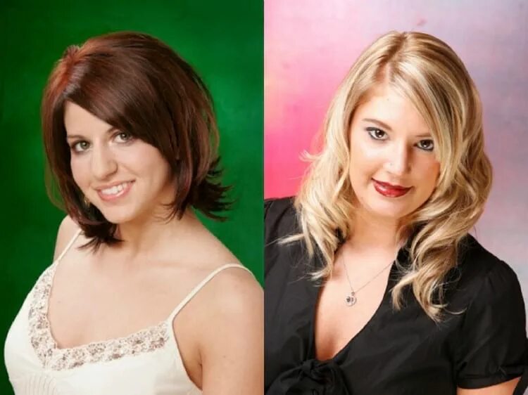 Прически на средние волосы полным девушкам Стрижки для женщин с двойным подбородком для разных форм лица