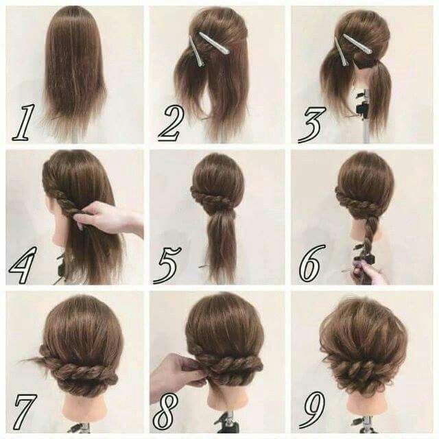 Прически на средние волосы с гребнем пошагово HOCO INSPIRATION"お し ゃ れ ま と め の 人 気 ア イ デ ア ｜ Pinterest ｜ Emily Foster 簡 単 ヘ ア,