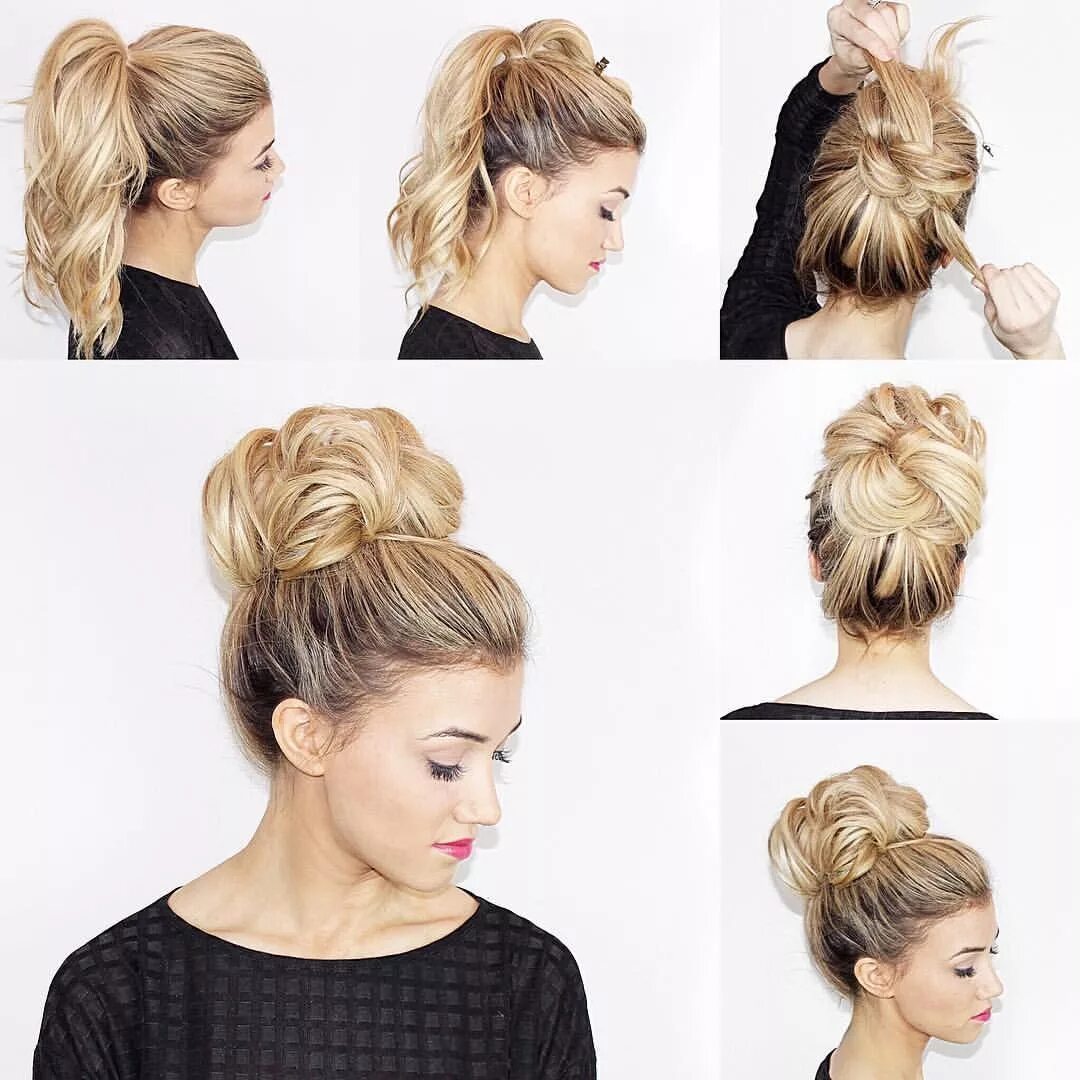 Прически на средние волосы сделать видео Instagram photo by Blohaute * Apr 26, 2016 at 12:54pm UTC Прически, Прически на 