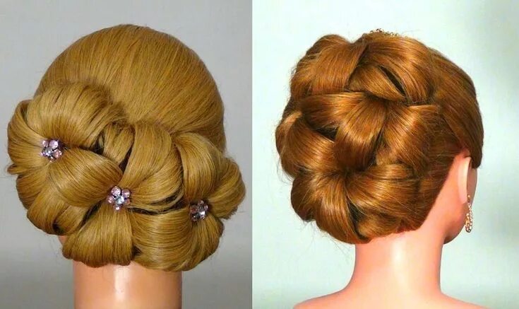 Прически на средние волосы видео Прическа для длинных волос на Новый Год! Hairstyle for New Year Peinados con pel