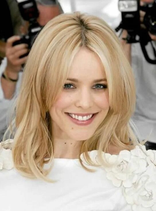 Прически на средние волосы высокий лоб Rachel Mc Adams Smooth Blonde Hair - #adams #blonde #rachel #smooth - #new Short