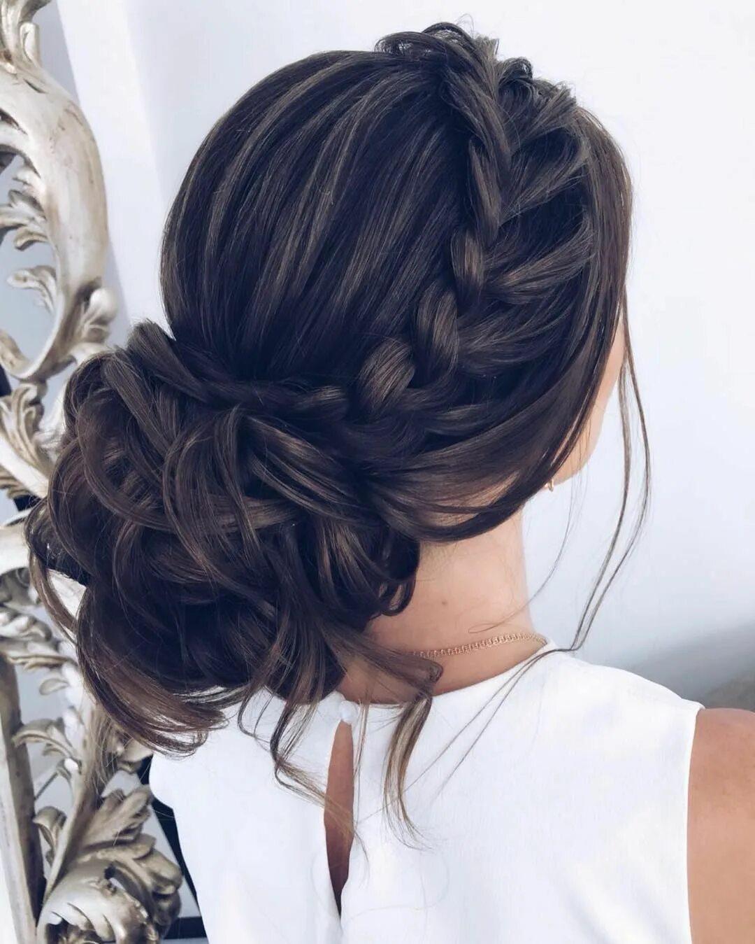 Прически на средний темный волос 34 Gorgeous Trendy Wedding #Hairstyles for #LongHair Trendy wedding hairstyles, 