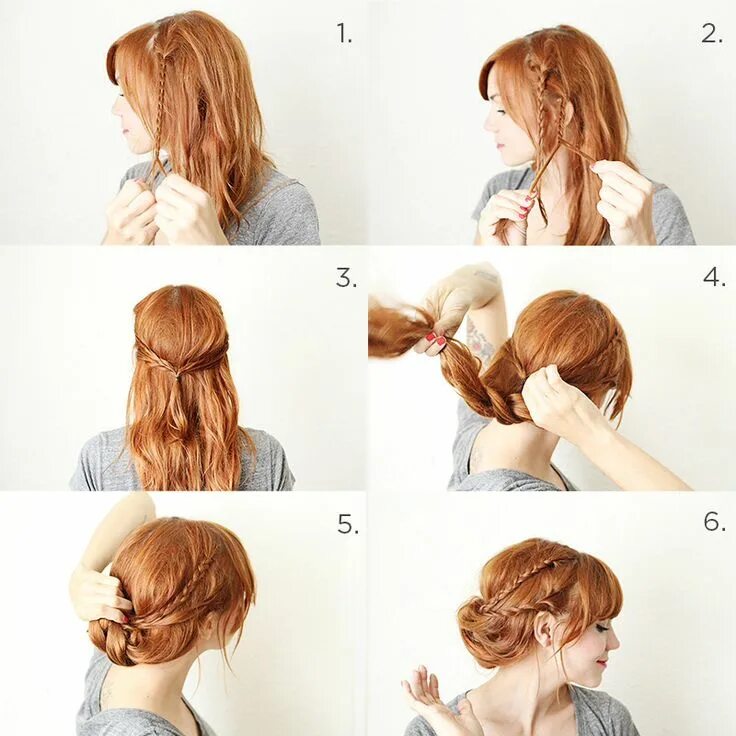 Прически на среднюю длину самой себе 50 Cute and Trendy Updos for Long Hair - StayGlam Romantic hairstyles, Long hair