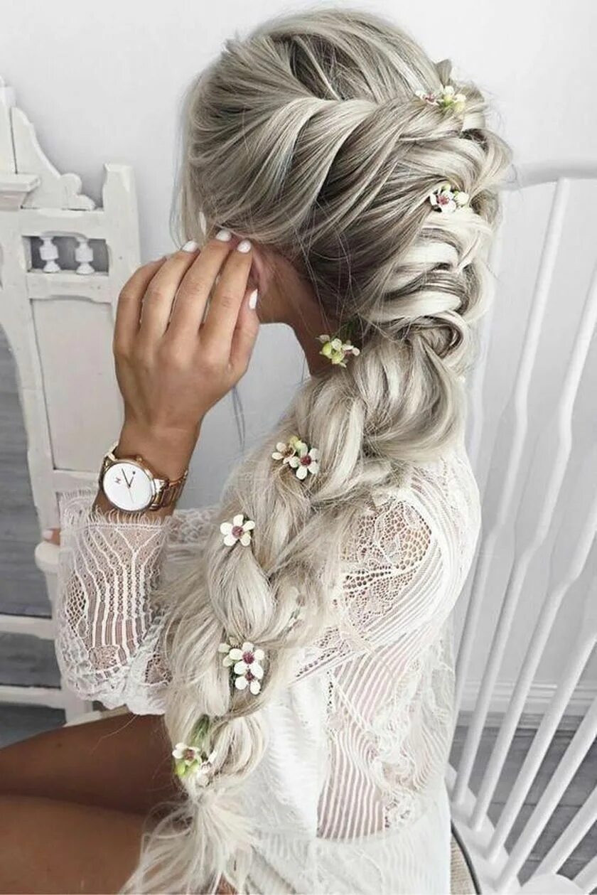 Прически на свадьбу длинные волосы косы 60 Perfect Long Hairstyles with the Best Braids for Women Hair styles, Braids fo