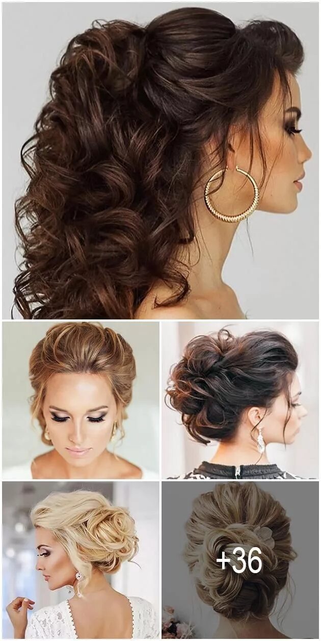 Прически на свадьбу гостье на средние Pin on Hair Prom hairstyles for long hair, Prom hairstyles for short hair, Elega