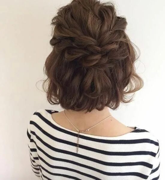 Прически на волосы до плеч для женщин Lovely wedding hairstyles inspiration for short hair If you should be see. Peina