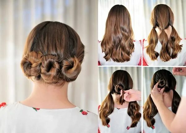 Peinado sencillo para cabello corto Chignon hair, Updo hairstyles tutorials, Hai