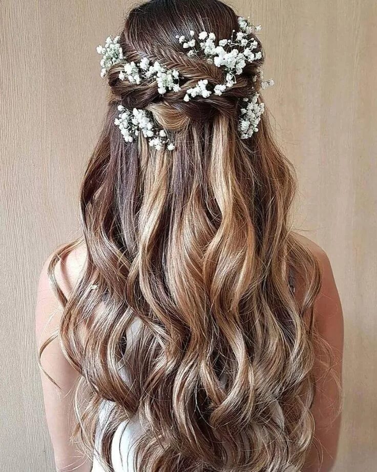 Прически на волосы распущены Pin on Preppy style Wedding hair down, Elegant wedding hair, Wedding hairstyles 