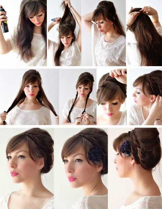 Прически на волосы в домашних Pin by Pinner on Peinados Beautiful hair, Medium hair styles, Long hair styles