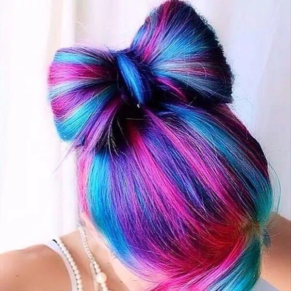 Прически на яркие волосы 44 Incredible Blue and Purple Hair Ideas That Will Blow Your Mind Cool hair colo