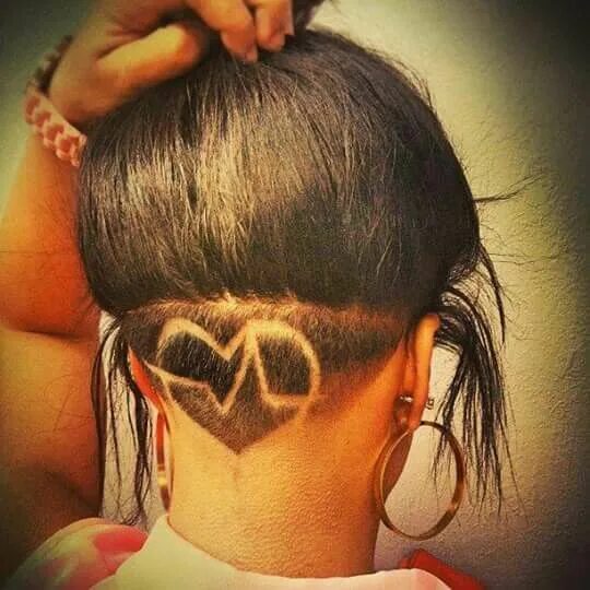 Прически на затылке фото Hair tatoo Undercut long hair, Undercut hairstyles, Hair tattoos